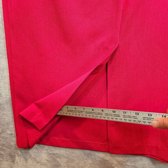 Sag Harbor Womens 16 Red Two-Piece Dress Jacket Set career Formal embroidered - Picture 5 of 16